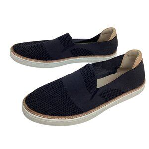 UGG Sammy Knit Slip-On Sneakers Womens 8.5 M Black With Tan Trim